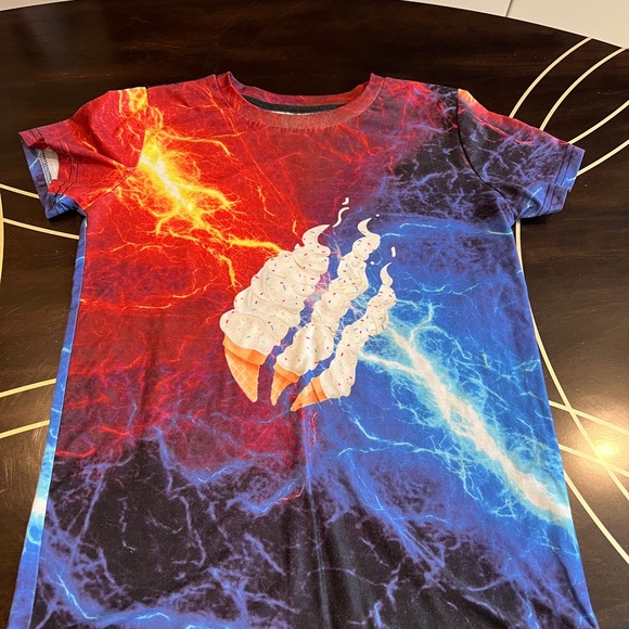 Red and Blue Cosmic Short Sleeve Tees - Picture 1 of 5